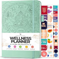 Legend Wellness Planner & Food Journal – Daily Diet & Health Journal with Exercise & Weight Loss Tracker – Nutrition Diary, 6 Months (Mint Cream)