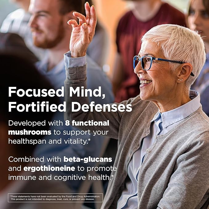 Designs for Health MycoSupreme Mushroom Supplement - Nootropic Immune Support Supplement with Lion’s Mane, Reishi, Cordyceps, Turkey Tail, & Chaga Mushroom Complex - Vegan, Gluten Free (60 Capsules)
