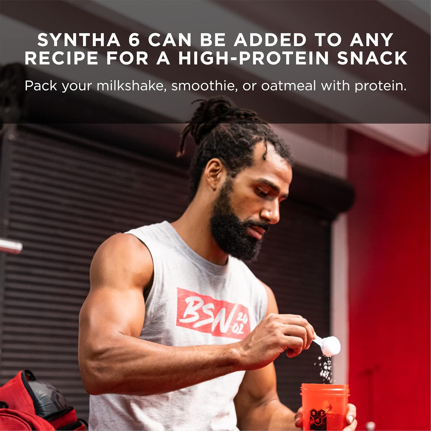 BSN SYNTHA-6 Whey Protein Powder, Strawberry Protein Powder with Micellar Casein, Milk Protein Isolate, Strawberry Milkshake, 28 Servings (Packaging May Vary)