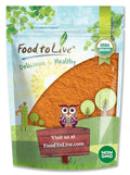 Food to Live Organic Goji Berry Powder, 1.5 Pounds Non-GMO, Kosher, Vegan, Bulk, Contains Maltodextrin