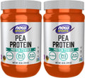 NOW Sports Nutrition, Pea Protein 24 g, Easily Digested, Unflavored Powder, 12-Ounce (Pack of 2)