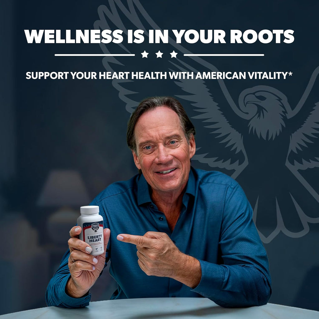 Liberty Heart - Berberine, Red Yeast Rice & Citrus Bergamot, Heart Wellness Supplement, Supports Healthy Cholesterol Levels & Blood Pressure Already in Normal Range* - 60 Capsules