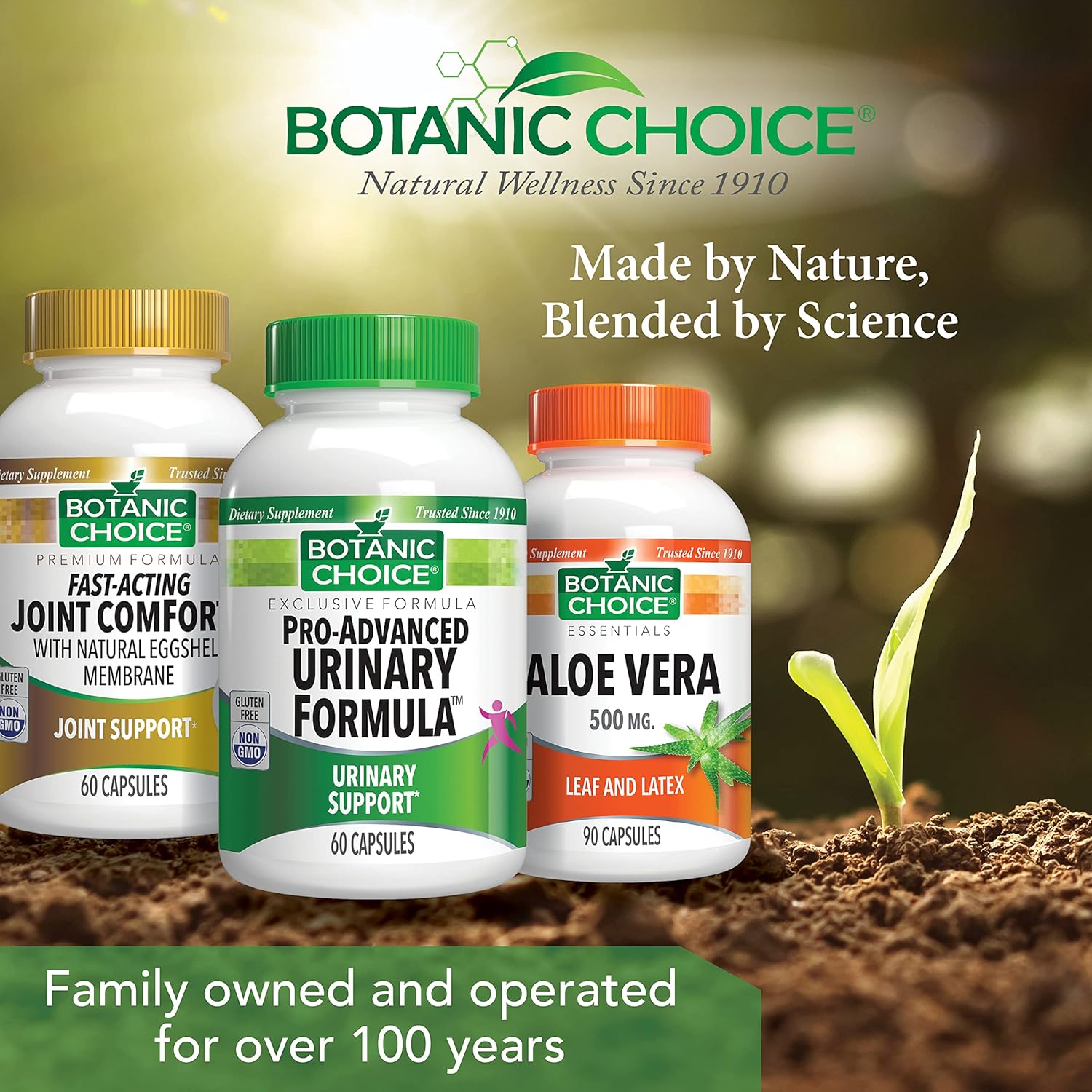 Botanic Choice Pro-Advanced Urinary Formula-Blend for Urinary Tract Health Support - Magnesium Cranberry Uva Ursi Damiana - 60 Capsules
