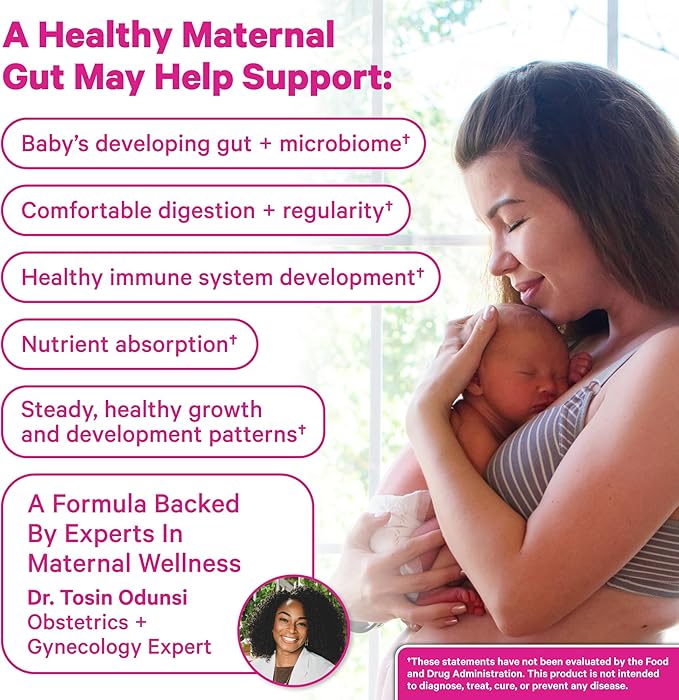 Pink Stork Lactation Probiotic - 30 Billion CFUs Multi Strain Postnatal Probiotics for Breastfeeding Women - Support Breast Milk & Gut Health, Postpartum Essentials, Mint Essence, 30 Capsules