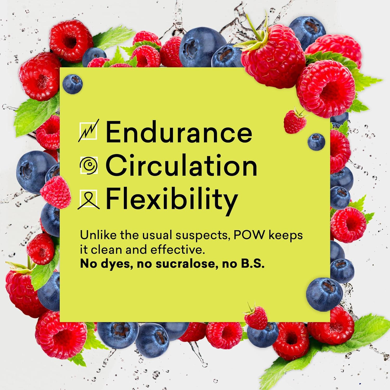 EBOOST POW Natural Pre Workout Powder - 15 Packets, Blue Raspberry - Preworkout Energy Booster Gym Supplement Drink Mix for Men and Women - Performance, Joint Mobility Support - Gluten-Free