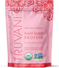 Truvani Vegan Pea Protein Powder | Strawberry | 20g Organic Plant Based Protein | 20 Servings | Keto | Gluten & Dairy Free | Low Carb | No Added Sugar