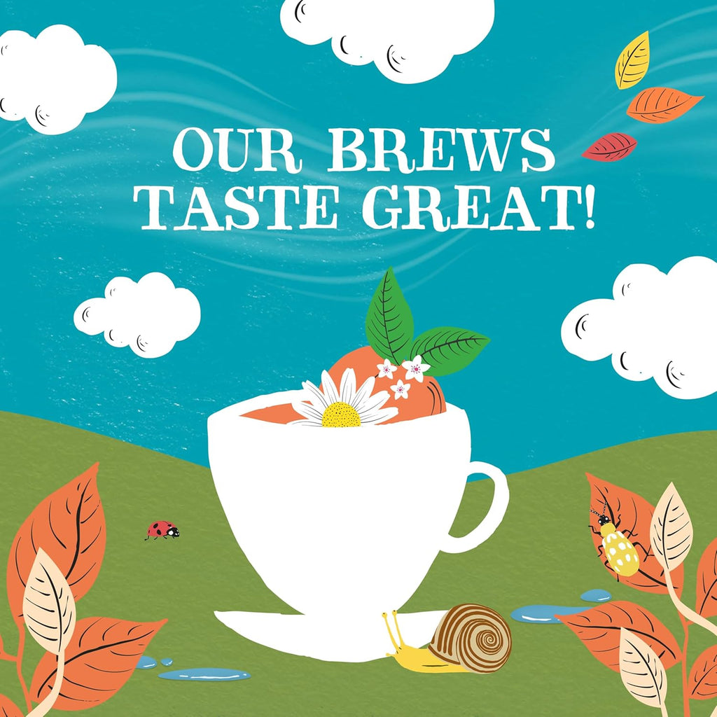 Clipper Tea Chamomile & Peach Teabags – USDA Organic, Great Hot or Iced – Natural, Fair & Delicious Fruity Chamomile & Peach Infusion – 50 Tea Bags