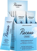 Recess Mood Powder, Calming Magnesium L-Threonate Blend with Passion Flower, L-Theanine, Electrolytes, Magnesium Calm Support Powder Supplement - Unflavored-Pack of 10