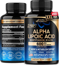 Alpha Lipoic Acid 600mg - ALA Supplement Antioxidant for Nerve, Energy & Metabolism Support - Extra Strength with Benfotiamine, Vitamins B1 & B12 - Lab Tested, Non-GMO & Vegan - 240 Capsules