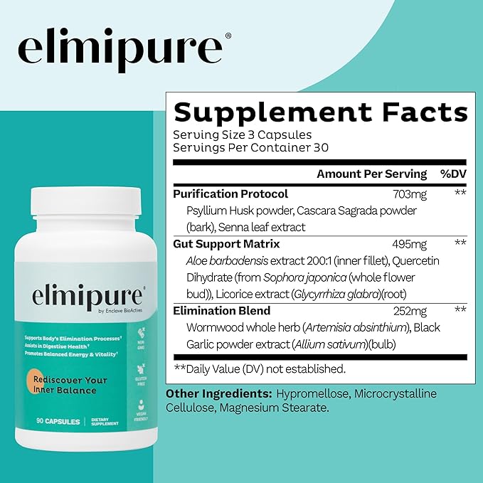 Gut Cleanse & Restore Supplement: Natural & Effective Detox Cleanse Capsules | Fortify Your Microbiome | Effortless Morning Stools | Restore Your Gut from The Inside Out