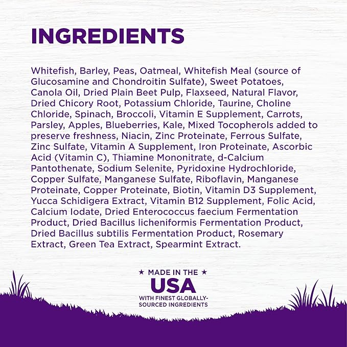 Wellness Complete Health Dry Dog Food, Wholesome Grains, Natural, Whitefish & Sweet Potato Recipe, (30-Pound Bag)