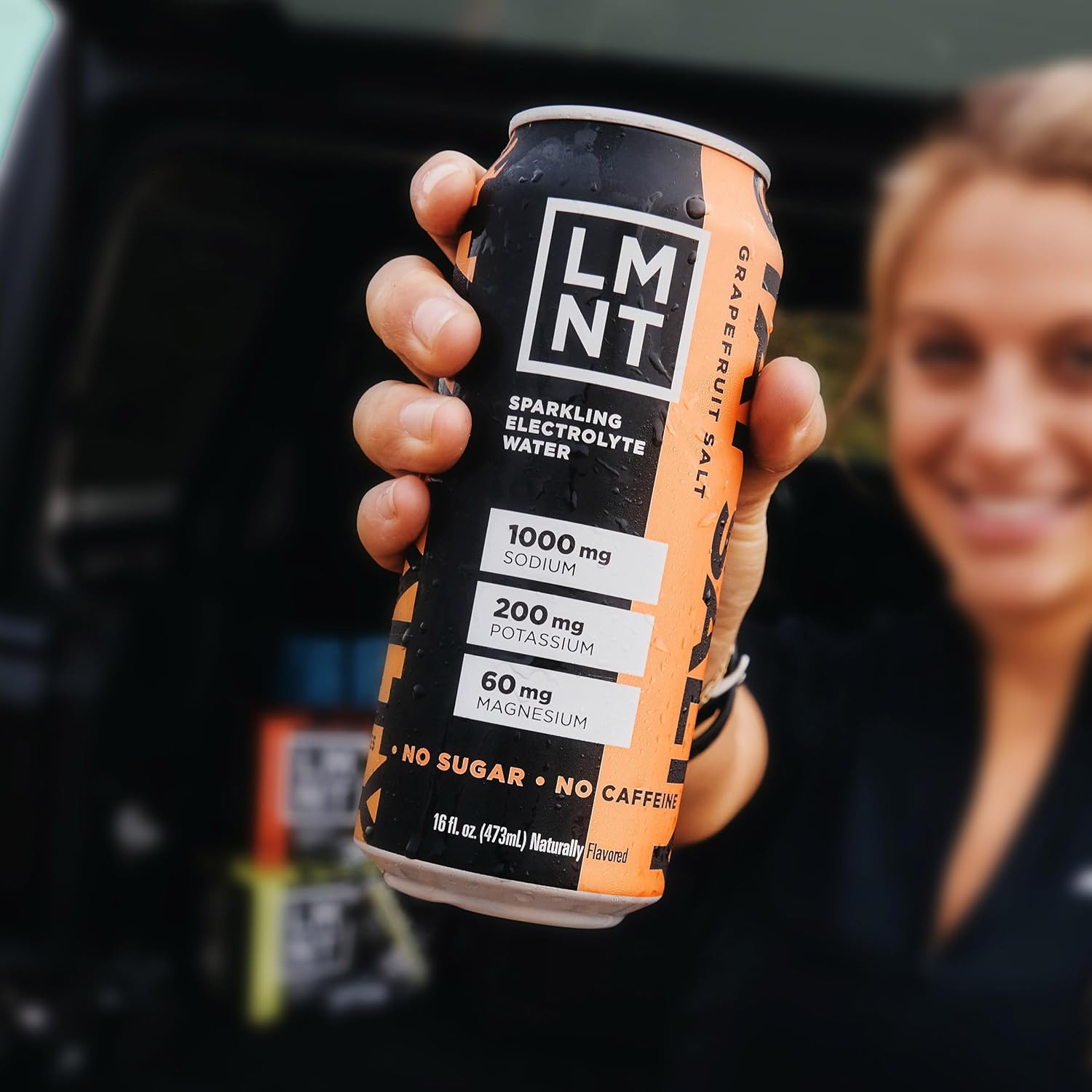 Drink LMNT Sparkling Electrolyte Drink - Grapefruit Salt | 12-Count