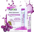Aurora Nutrascience Nano-Liposomal Glutathione, Grape Powdered Drink Mix Immune & Antioxidant Gut Health Support Supplement, 750 mg per Serving, Non-GMO, Sugar-Free, 30 Single Serve Packets