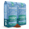 Organic Turkey Tail & Cordyceps Mushroom Coffee Dark Roast, Antioxidants, Immune System Support, overall wellness, Grade 1 Single Origin Peruvian | 12oz - Ground (2 Pack)