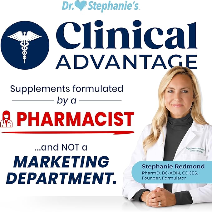 Dr. Stephanie's GLP-Wonder Natural GLP-1 Boosting Supplement - Control Hunger & Appetite, Fight Cravings - Side-Effect Free Support