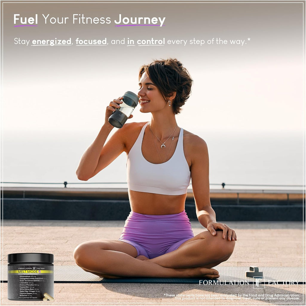 Formulation Factory Melt Mode 10-in-1 Metabolic Health & Energy Support | Green Tea, L-Carnitine, CLA, Glucomannan & More | Helps Support Appetite & Metabolism Balance | 360 Count (Pack of 3)