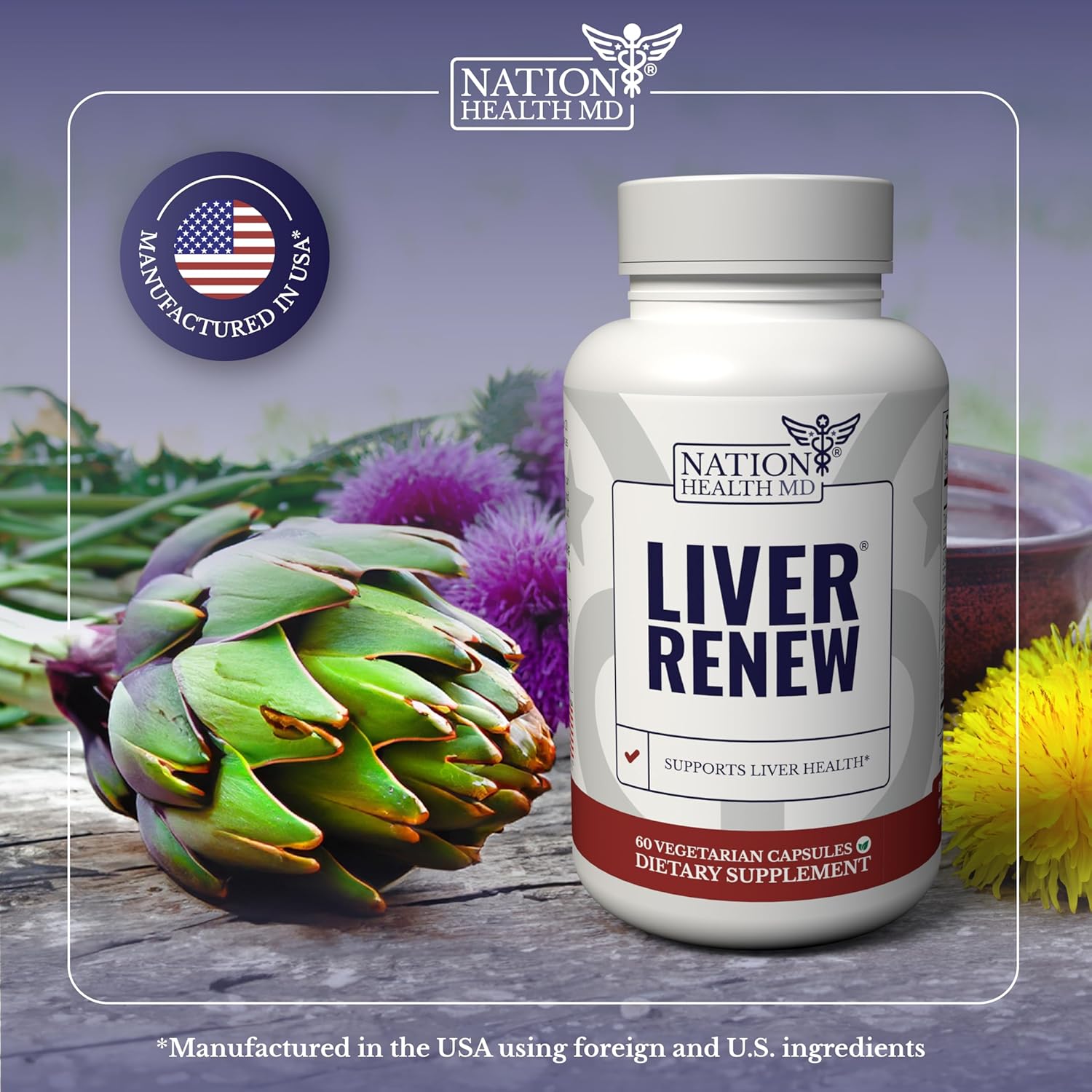 Liver Renew - Liver Cleanse Detox & Repair - Liver Support Supplement with Artichoke Extract, Milk Thisle, Dandelion and Turmeric - 360 Capsules