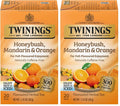 Twinings of London Honeybush, Mandarin, and Orange Herbal Tea Bags, 20 Count (Pack of 2)