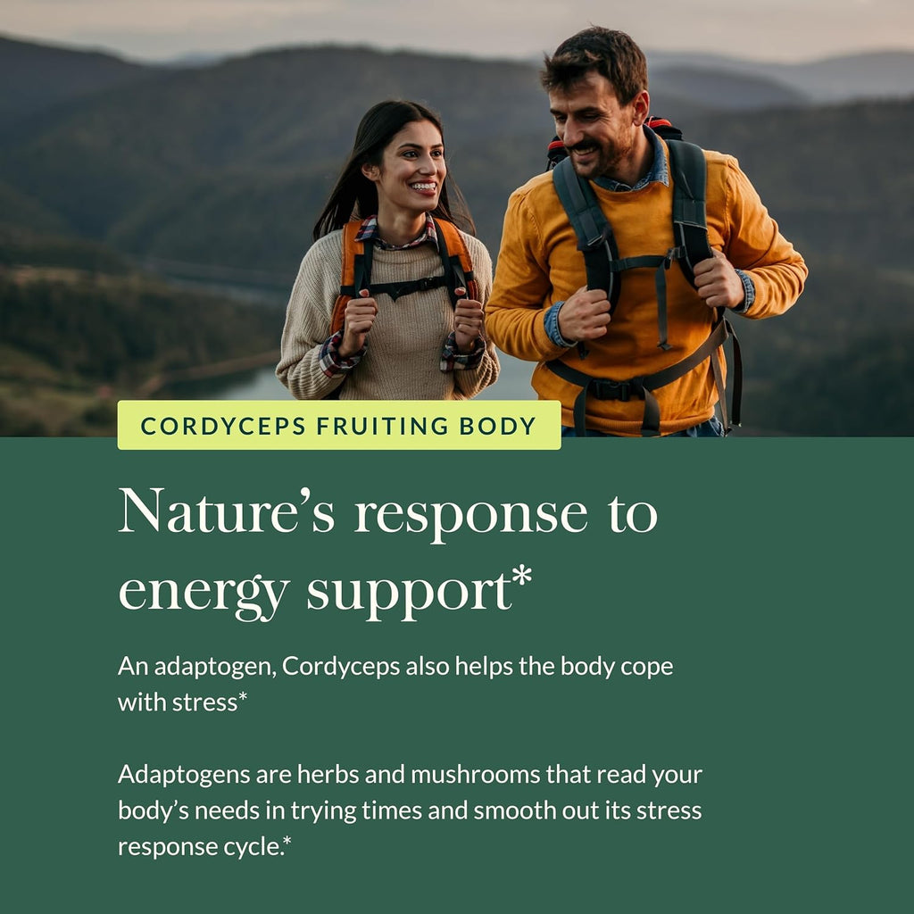 Gaia Herbs Cordyceps Mushroom - Energy Support Supplement for Sustaining Energy, Endurance, and Stamina - with Organic Cordyceps Mushroom - 40 Vegan Liquid Phyto-Capsules (40-Day Supply)