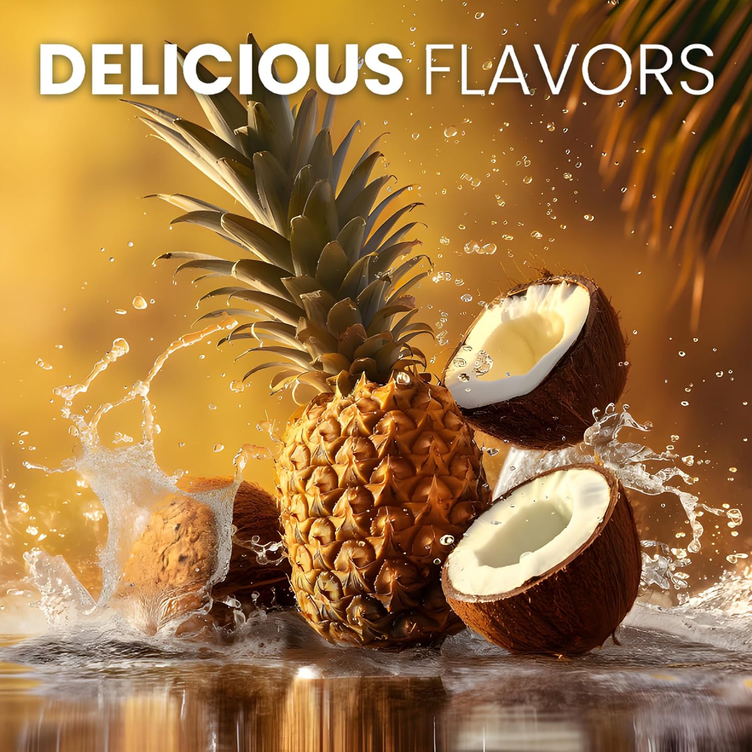Keto Vitals Electrolytes Powder - Sugar Free Keto Electrolytes Powder with Potassium, Magnesium, Sodium, & Calcium - No Sugar Electrolyte Drink Mix & Hydration Powder, 60 Servings, Pineapple Coconut