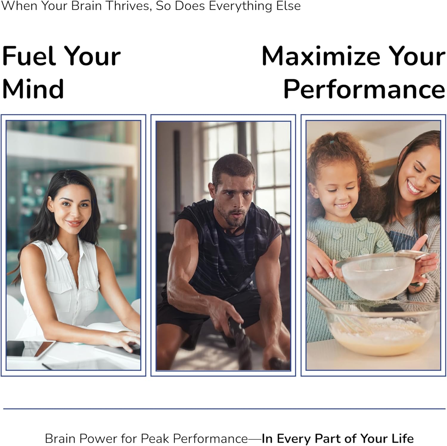 Daily Brain Supplement, Premium Nootropic Helps Boost Memory, Enhances Cognition, and Supports Brain Health & Immune Function with Phosphatidylserine, Resveratrol & Glutathione (30 Servings)