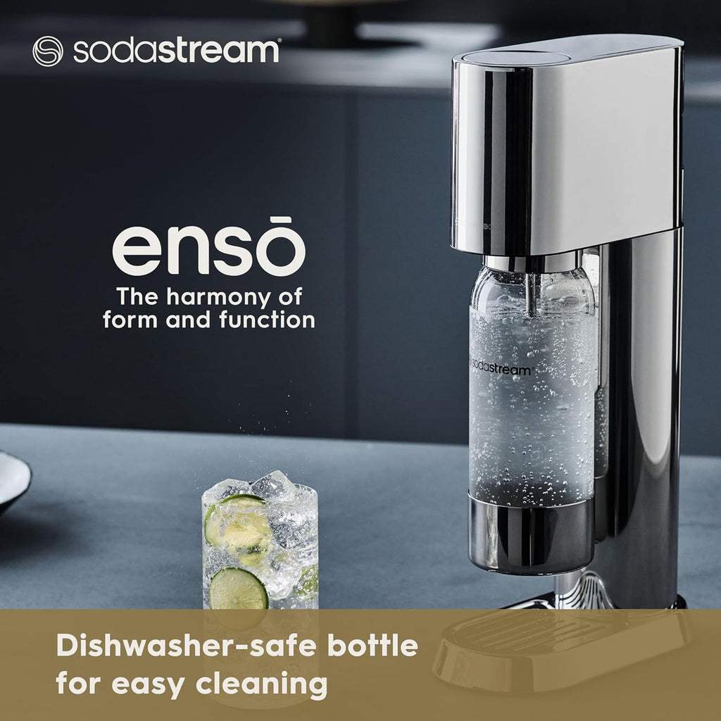 SodaStream Enso Sparkling Water Maker Kit - includes CO2 and Carbonating Bottle