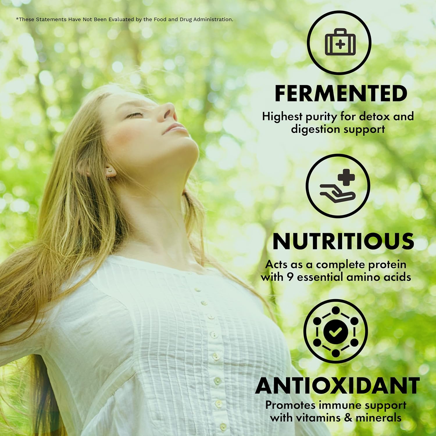 Fermented Chlorella Tablets, Chlorophyll, Green Superfood, Algae Supplement, Heavy Metal Detox, Immune Support, Broken Cell Wall, 1350 Tablets, Non-GMO, Vegan