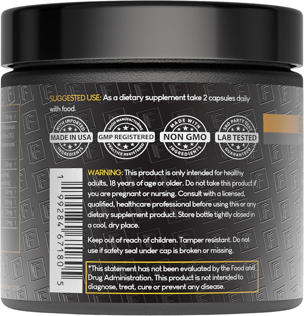 Gut Intellect 10-in-1 Microbiome Supplement, Prebiotics, Probiotics, Postbiotics, Colostrum, Collagen, Aloe Vera, Chamomile, Ginger, Enzymes, Digestive, 120 Cap - 2 Months (3 Pack)