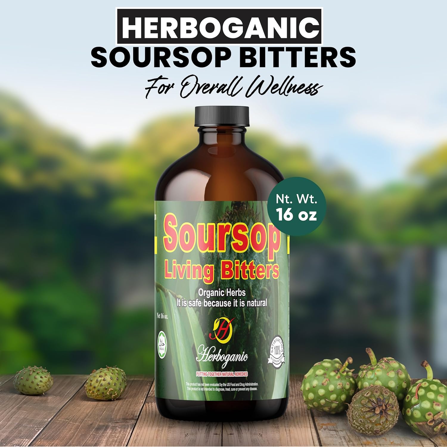 Herboganic Soursop Living Bitter (16 Ounce, 1)