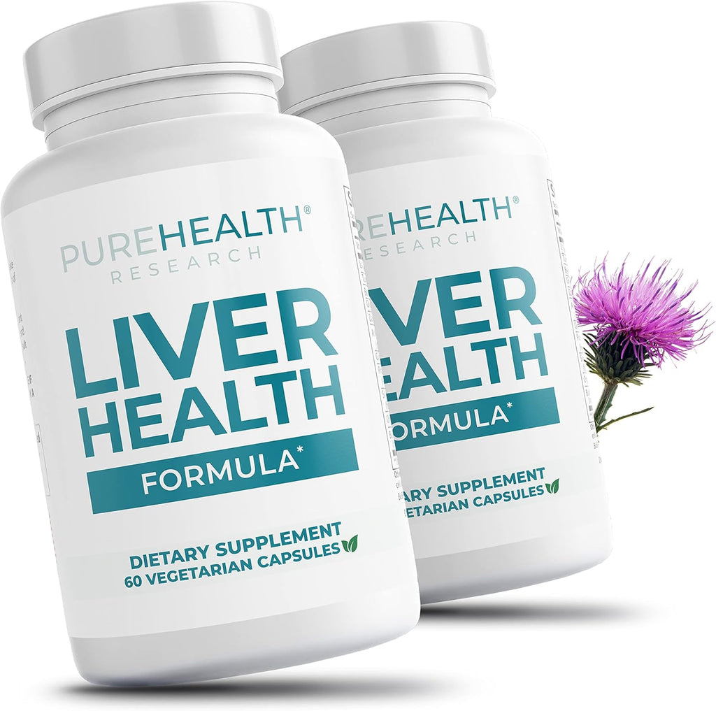Liver Health Detox and Cleanse Supplement for Fatty Liver - Healthy Liver Blend with Artichoke Extract, Milk Thistle and Dandelion - Liver Support Support Supplements for Women & Men - 2 Bottles