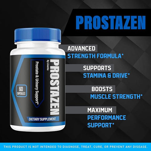 (2 Pack) Prostazen Capsules - Official Prostazen Pills Supplement for Men, All Natural Premium Prostazen Plus for Men, Advanced Support Natural Formula Prostazen Review, 120 Capsules for 2 Months