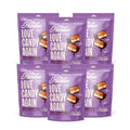 Harken Sweets The Lil’ Gooey Ones, Mini Oat Milk Chocolate Candy Bars with Date Caramel, Sweetened with Dates, No Sugar Added, High Fiber, Nut-Free, Gluten-Free, Plant-Based, 6 Pouches (30 Bars)