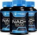 NAD Supplement, 1500mg - Liposomal NAD+ Supplement with Resveratrol, NAD Plus Boosting - Support Cellular Health & Healthy Aging - Ultra Strength Capsules, USA Made - 3 Pack