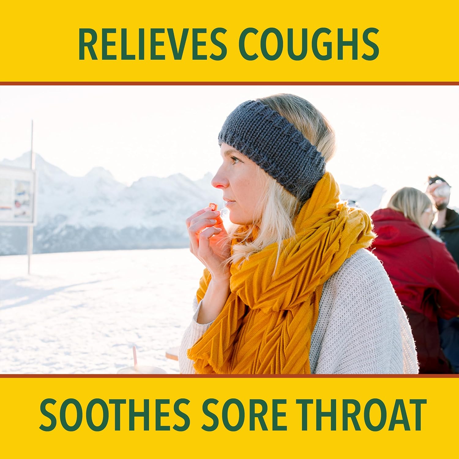 Ricola Sugar Free Swiss Herb Cough Drops, 19 Count, Cough Suppressant & Throat Relieving Drops with Naturally Sourced Menthol, Pleasing Taste for Coughs & Throat Irritation Symptom Relief