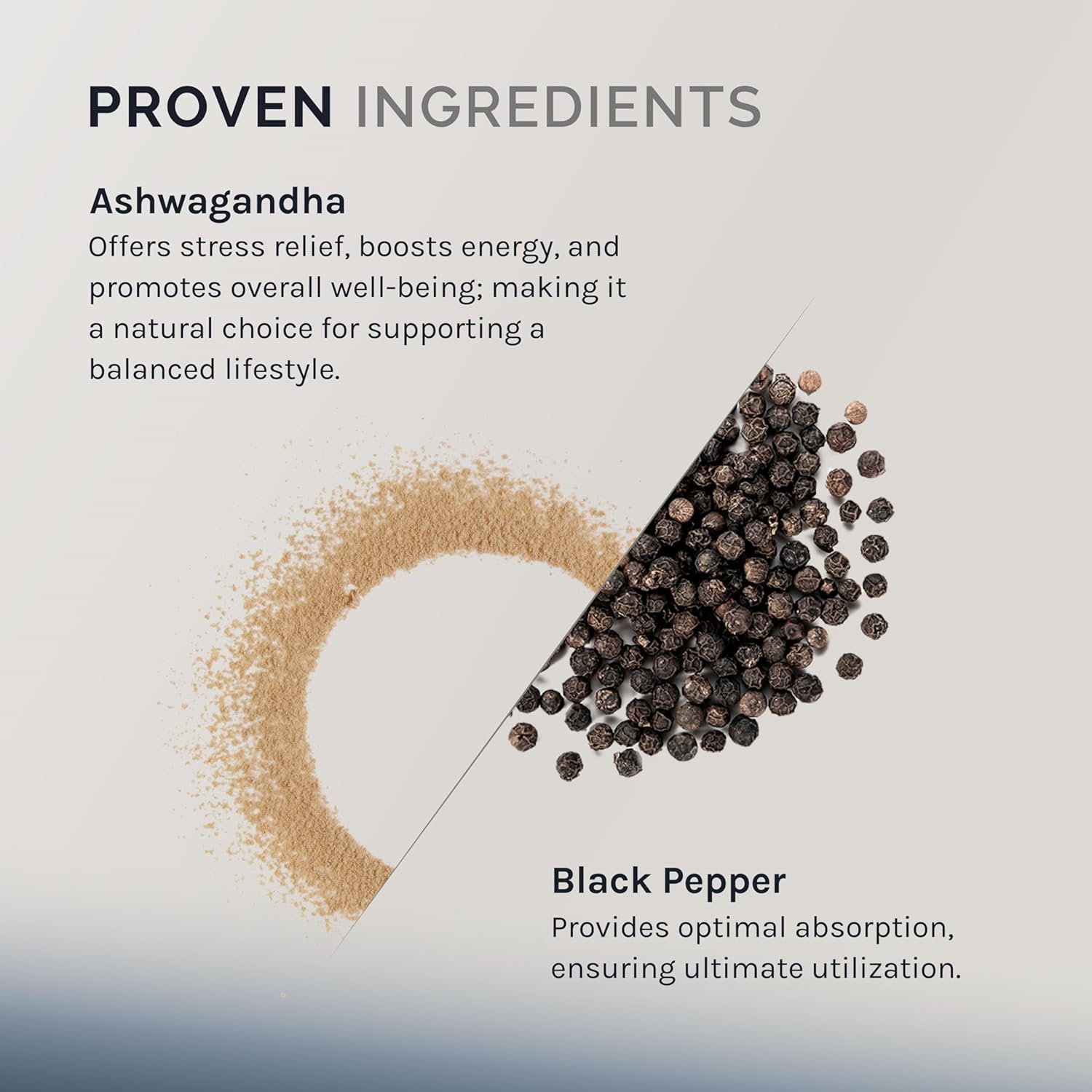 InfiniWell Ashwagandha Supplements - Herbal Supplements with Shoden Ashwagandha Root - Promote Mental Clarity, Hormonal Balance, Daily Relaxation & Muscle Recovery (60 Capsules)