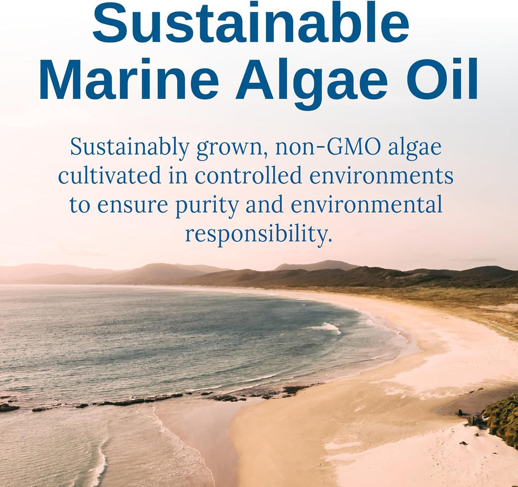 Xtendlife Vegan Omega 3 DHA & EPA - Potent Plant-Based Supplement from Marine Algae - Perfect for Vegans and Vegetarians - 30 Day Supply