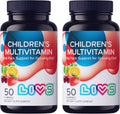 Children's Multivitamin Gummy - Kids Multivitamin Gummies with Vitamin D2, Omega 3, Zinc, Vitamin C, B12 & More | Gluten-Free, Non-GMO Supplements for Kids – Strawberry, Cherry & Org Taste, 100ct