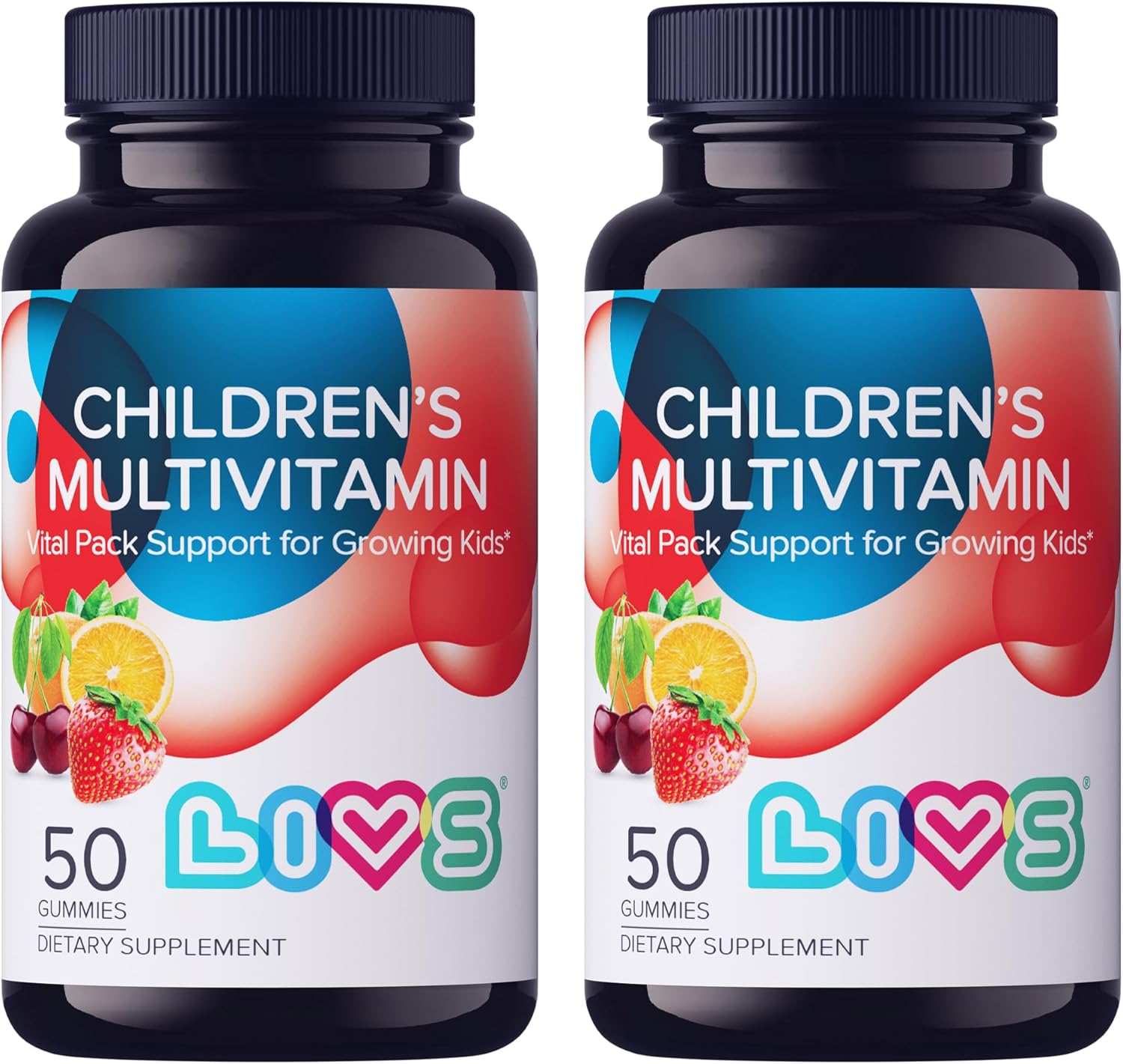 Children's Multivitamin Gummy - Kids Multivitamin Gummies with Vitamin D2, Omega 3, Zinc, Vitamin C, B12 & More | Gluten-Free, Non-GMO Supplements for Kids – Strawberry, Cherry & Org Taste, 100ct