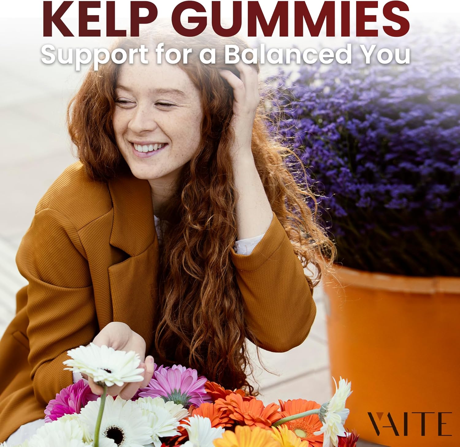 Kelp Supplement 1000mg – Iodine Formula with Fucus, Marine Trace Minerals, Seaweed-Derived Plant-Based Gummies, Vegan-Friendly, Gluten-Free, Non-GMO, 60 Chewables for Women and Men, Daily Use
