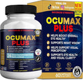 Ocumax Plus Vision Support Supplement, 60 Capsules, with 24 Premium Herbal Extracts and Vitamins, Maximum Strength Eye Health Formula (1)
