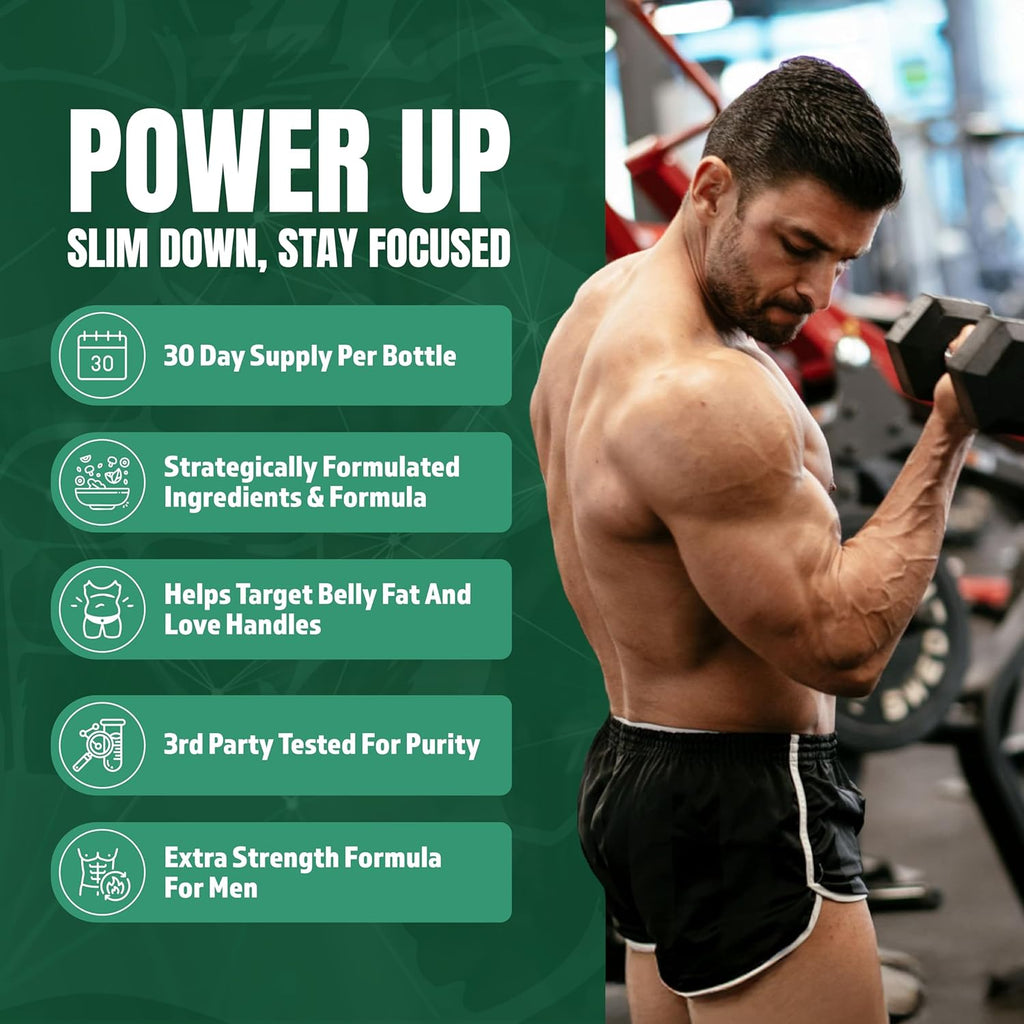 Male Ai Rapid Fat Burner for Men | Supports GLP-1 Pathway Function for Weight Loss | Appetite Suppressant, Energy Booster, Unisex Diet Pills | 3rd Party Tested Formula - 60 Capsules