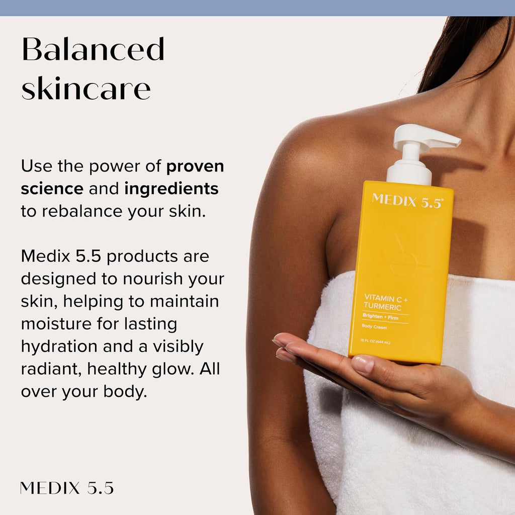 Medix 5.5 Vitamin C Cream Face Lotion & Body Lotion Moisturizer | Anti Aging Skin Care Firming & Brightening Cream Diminishes The Look Of Uneven Skin Tone, Age Spots, & Sun Damaged Dry Skin, (2-Pack)
