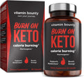 Vitamin Bounty Burn On Thermogenic Keto Fat Burner for Men & Women - Weight Loss Supplement with Raspberry Ketones - Metabolism Booster, Energy Pills, Appetite Suppressant - 60 Capsules