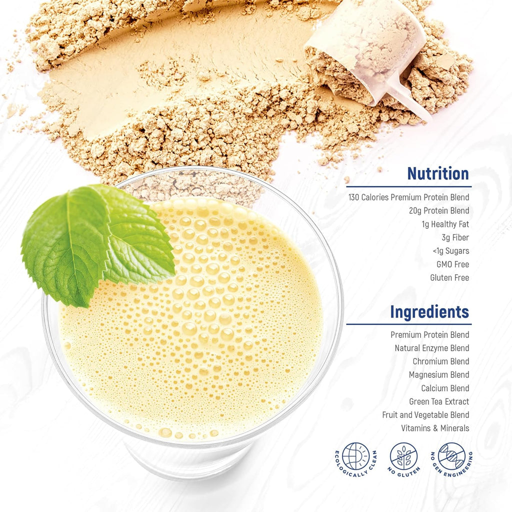 WellnessPro Mens Balanced Nutrition Meal Replacement Shake, Shake & Smoothie Powder Specific Formula for Men, 15 Servings, Vanilla Flavor, Gluten Free, 20g Protein Per Serving