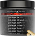 Formulation Factory Beef Liver Capsules - 10-in-1 Primal Powder Beef Organ Supplement for Men & Women with Bone Marrow & Beef Testicle - Grass Fed Ancestral Health - 120 Capsules, 2 Month Supply