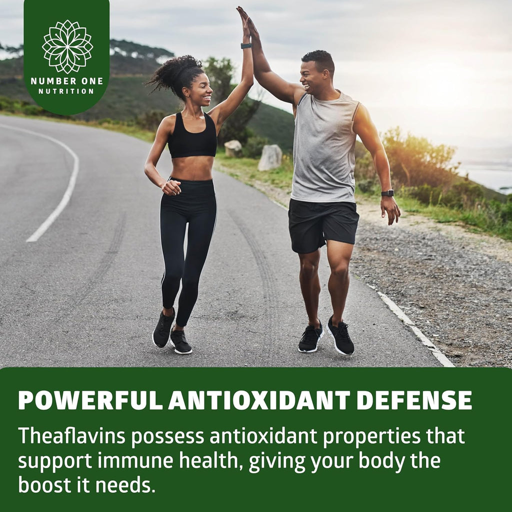 N1 Nutrition Premium Theaflavins Black Tea Extract [40% Theaflavins] Powered by TheaFit™ to Support Exercise Performance and Reduce Recovery Time, 90 Veg Caps (Pack of 2)