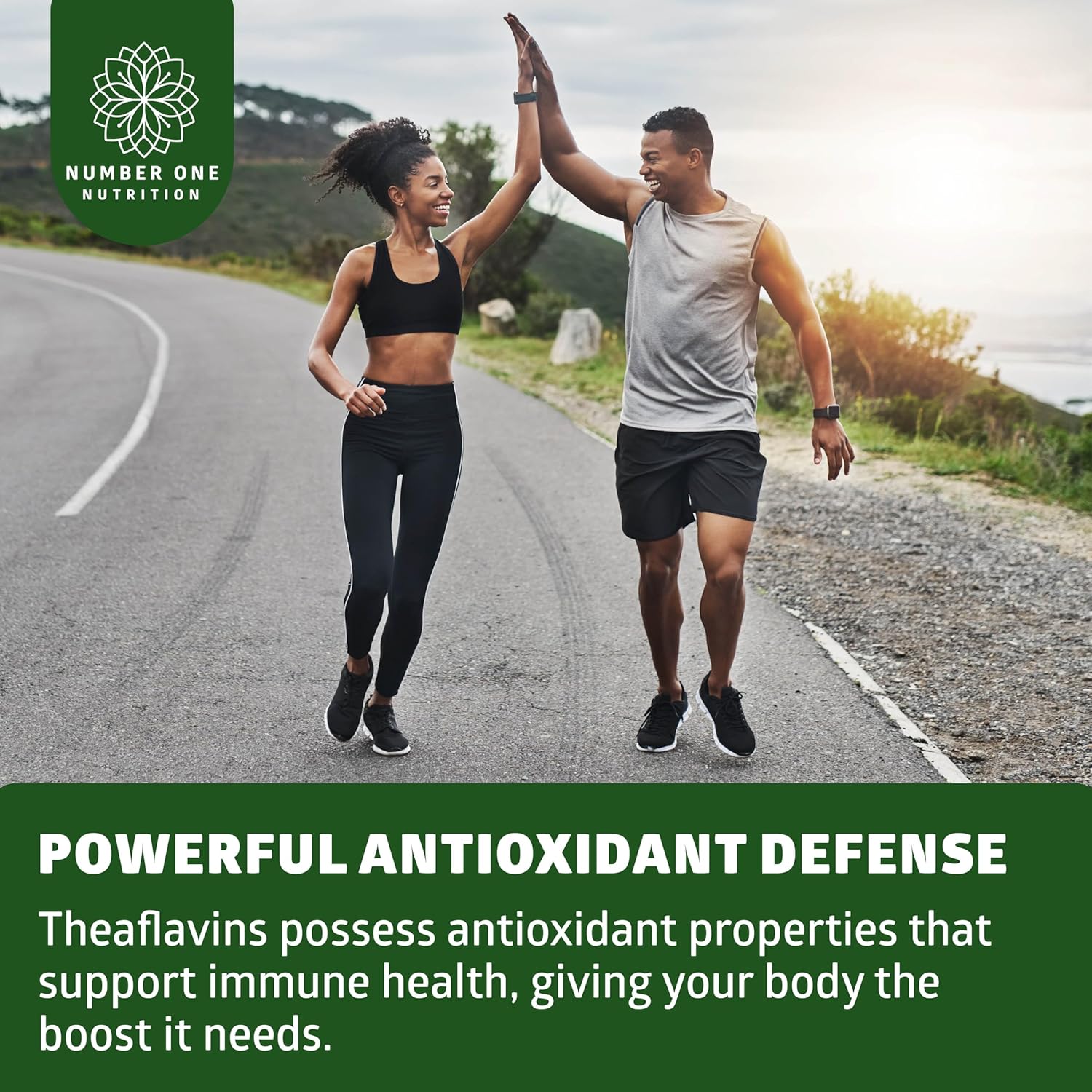 N1 Nutrition Premium Theaflavins Black Tea Extract [40% Theaflavins] Powered by TheaFit™ to Support Exercise Performance and Reduce Recovery Time, 90 Veg Caps (Pack of 2)