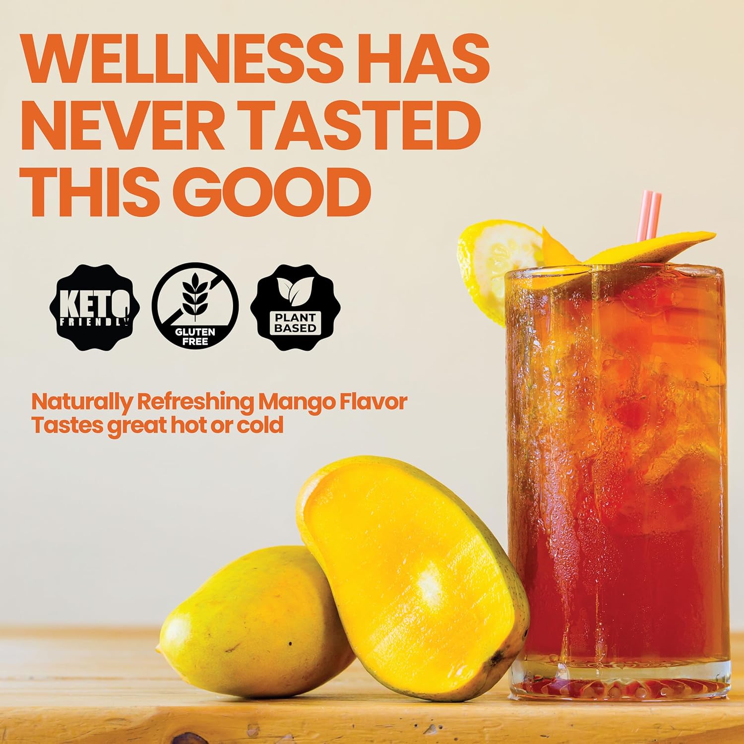 Rapid Fire Slim Tea Bags, Blend of Natural Herbs and Botanicals, Promotes Energy and Digestion, Supports Metabolism, 14 Servings Mango Flavor