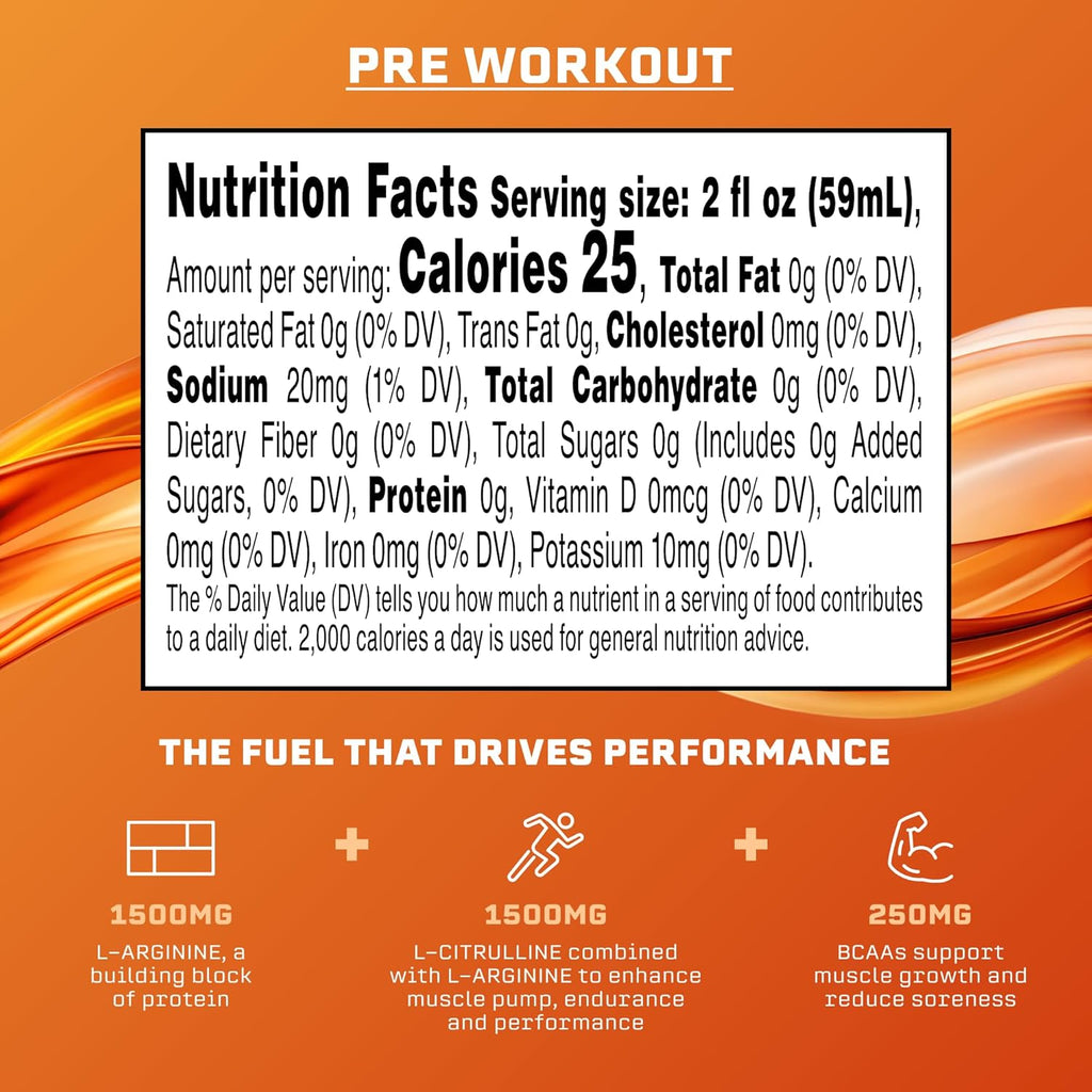 Syncron Pre Workout Sports Drink Endorsed by Shohei Ohtani, Aluminum Bottled, Sugar Free Pre Workout Drink with L Arginine, L Citrulline & BCAAs, Pre Workout Energy Shot, Grapefruit, 6 Pack, 2 oz