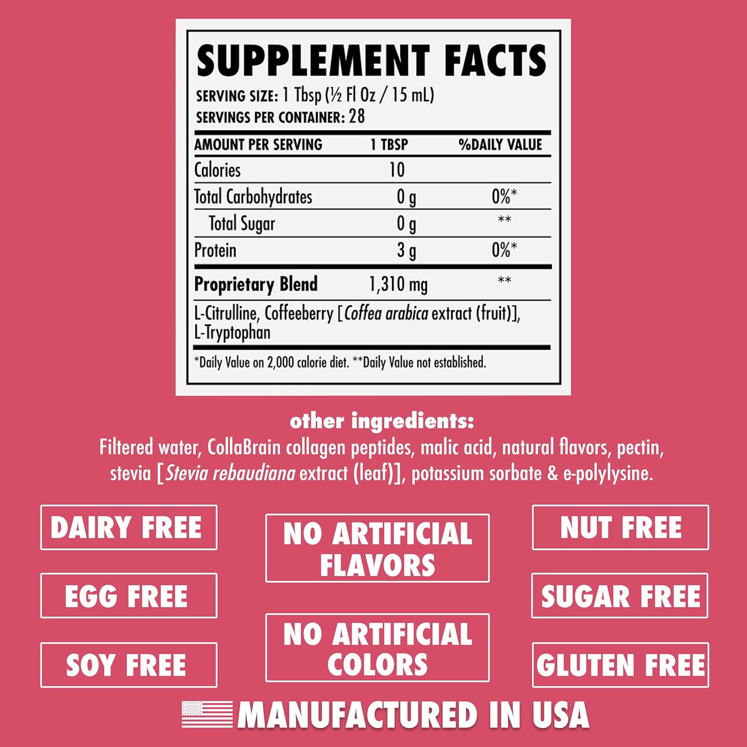 HEALTH DIRECT - AminoMind - Nootropic Collagen Supplement for Brain Health and BDNF - Pro-Hyp & Hyp-Gly Dipeptides, Coffeeberry Antioxidants - Passionfruit Guava - 14 Fl Oz (28 Servings)